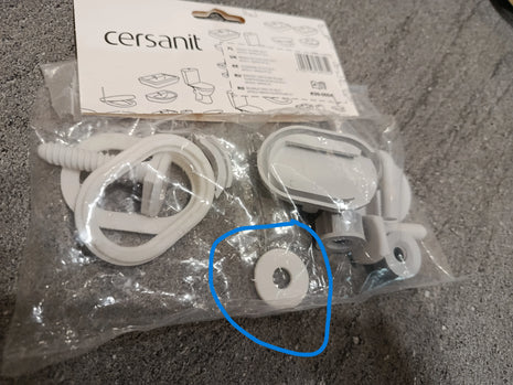 Комплект креплений для сиденья унитаза Cersanit Merida / Delfi (код производителя: K99-0004)