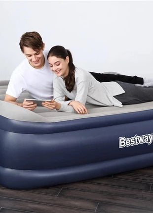 Bestway 67614 täispuhutav madrats, sinine/hall, 203 x 152 cm.