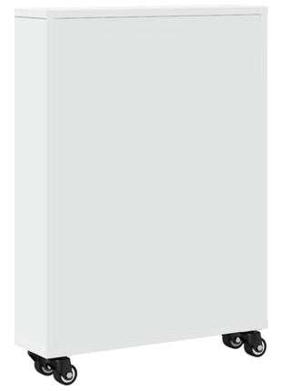 Kitsad hoiukärud, valged, 48x13x68 cm, konstrueeritud puit