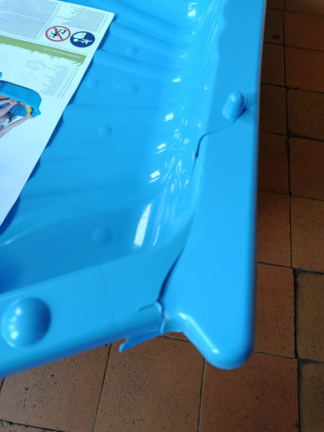 Paradiso Toys mėlyna sraigės formos smėlio dėžė, 2 dalys